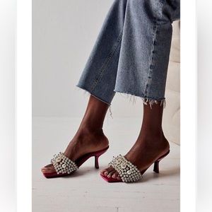 Jeffrey Campbell x Free People Portia Pearl Heels Sz. 7